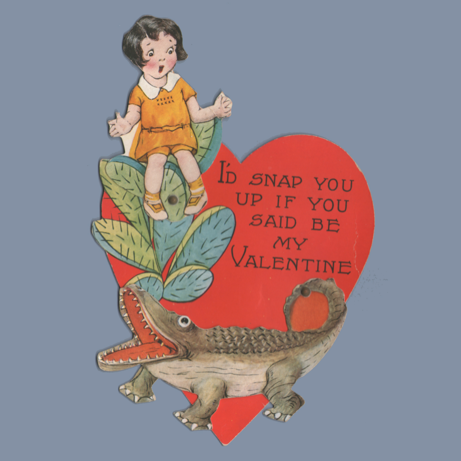 Violence, Disturbing Themes; Odd and Creepy Characters on Valentine Cards.