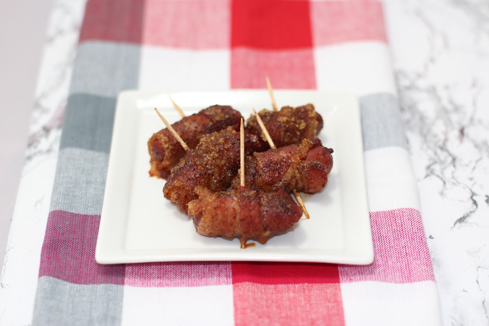 Michelle's Tasty Creations Spicy Brown Sugar Bacon Wrapped Lil' Smokies