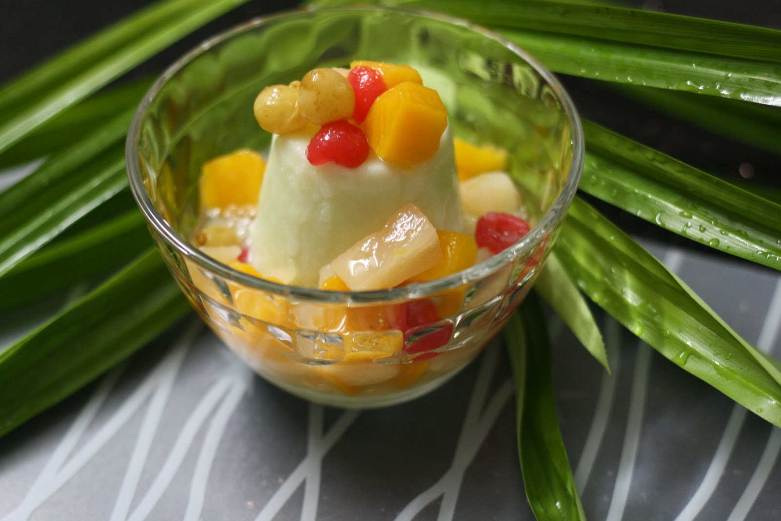 navak Pandan Coconut Panna Cotta