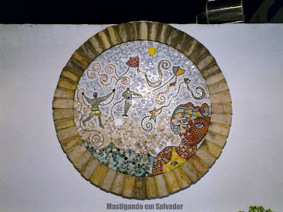 Celeiro Restaurante e Pizzaria: Mosaico decorativo