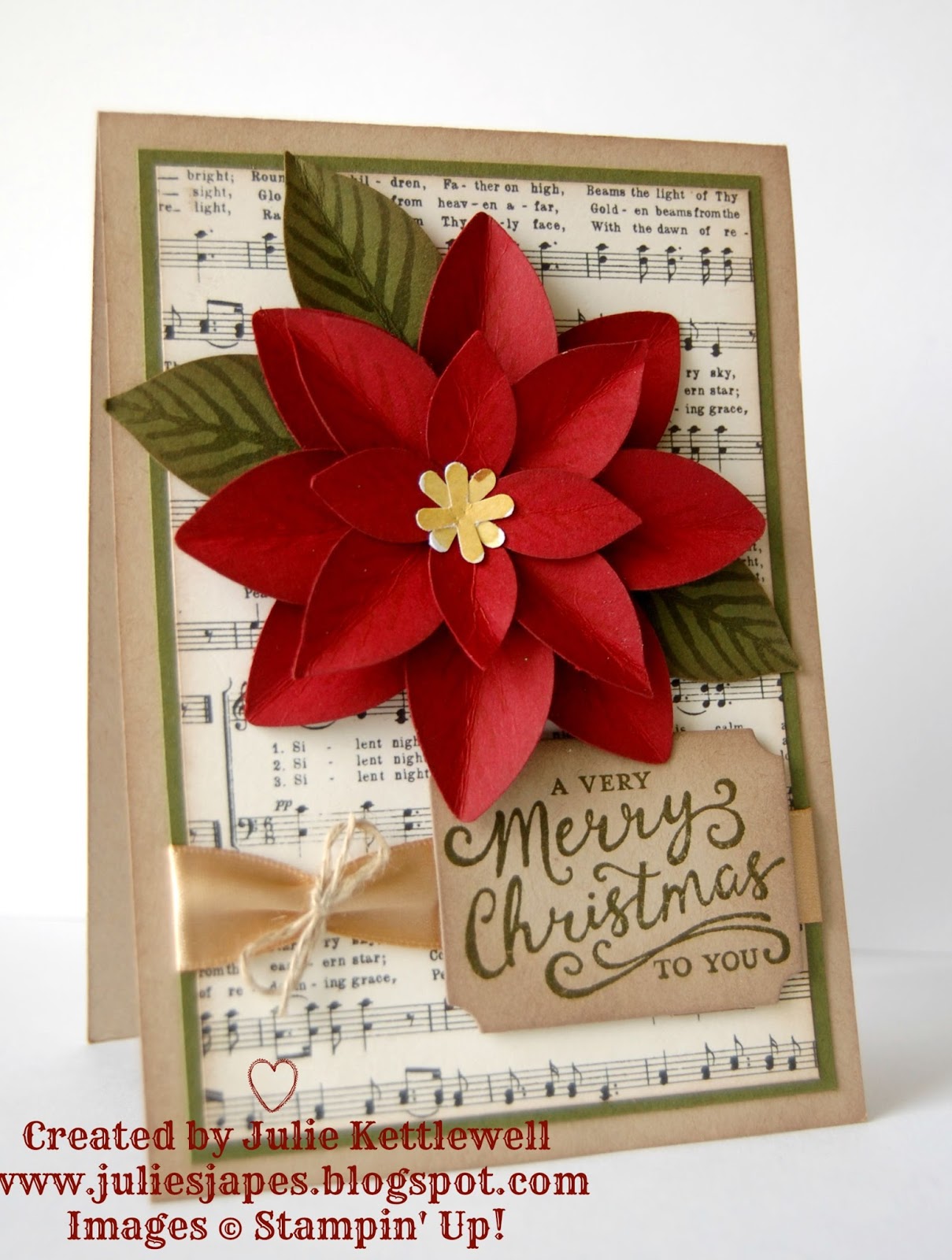 poinsettia card