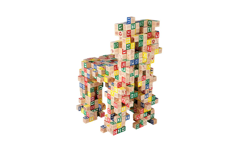 Muebles con cubos de madera para niños. | Quiero más diseño