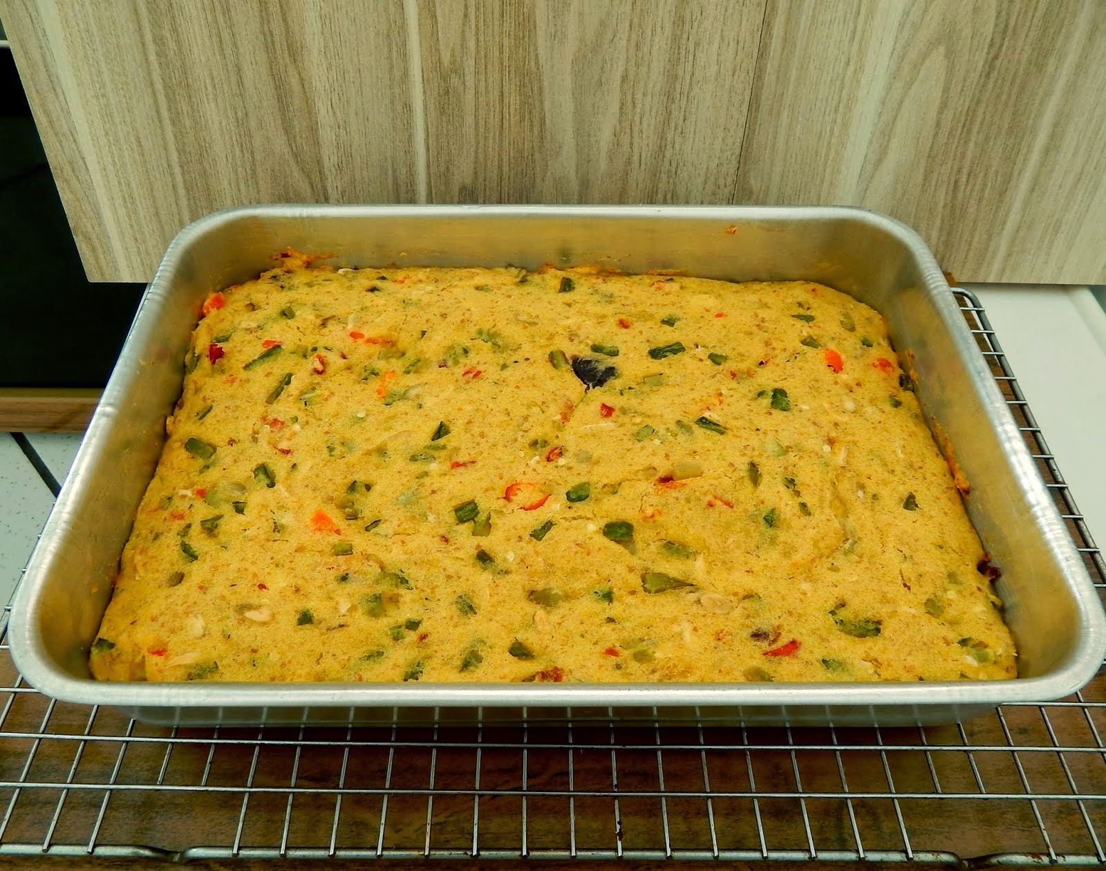 Torta de Farinha de Milho e Abobrinha