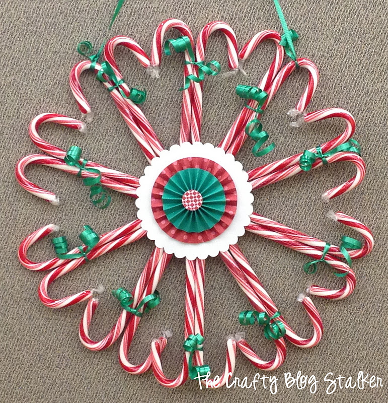 Candy Cane Wreath The Crafty Blog Stalker