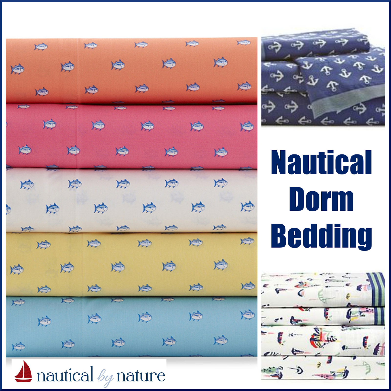 Nautical by Nature Dorm Decor Nautical Bedding