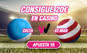 wanabet 20 euros si fallas apostando Celta vs Atlético 10 enero wanabet 20 euros si fallas apostando Celta vs Atlético 10 enero