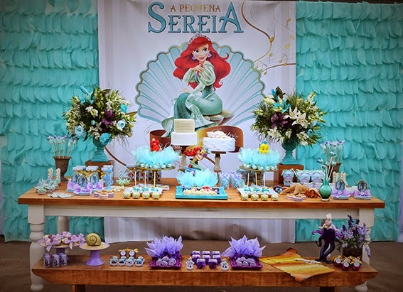 Decoração para Festa Pequena Sereia: Ideias