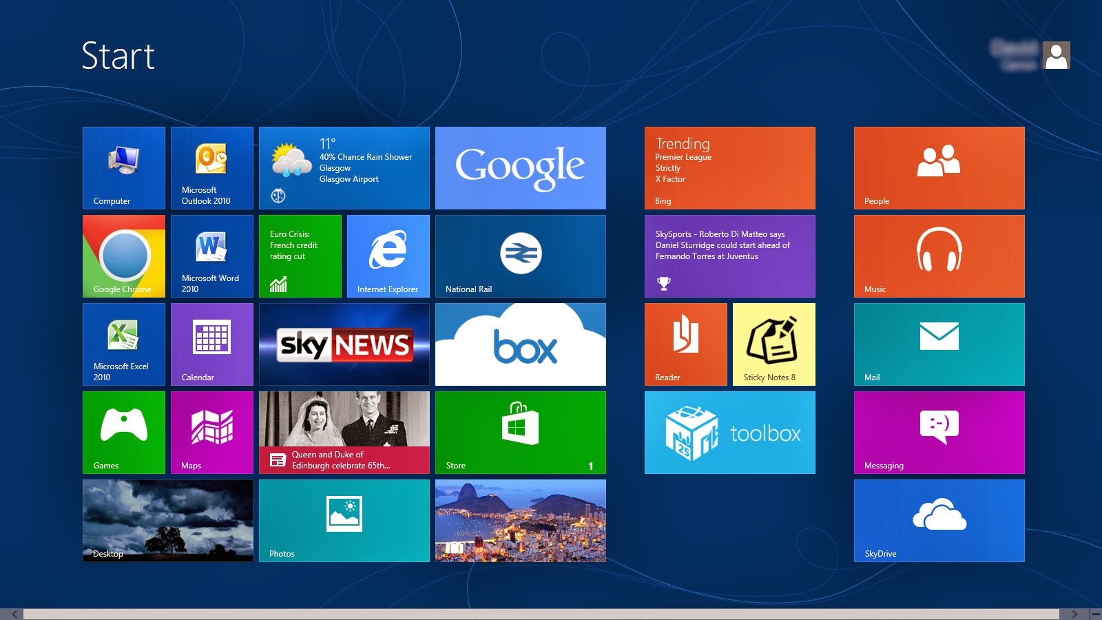 горячие клавиши Windows 8