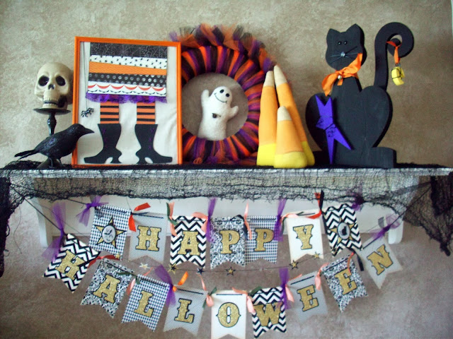 #Halloween #Banner with @AmericanCrafts #American Crafts