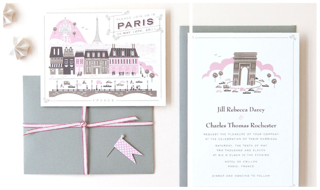 She The Paris Wedding Invitation Is Also Made By Hello Lucky I Have Seen A Lot Of Diffe Locations Done Super Cute This Designer So If You Are Getting