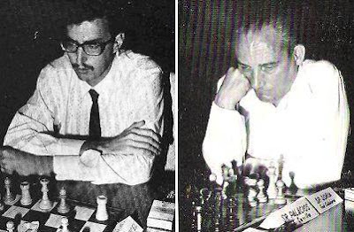 Los ajedrecistas Juan Antonio Valcárcel y Victoriano Soria