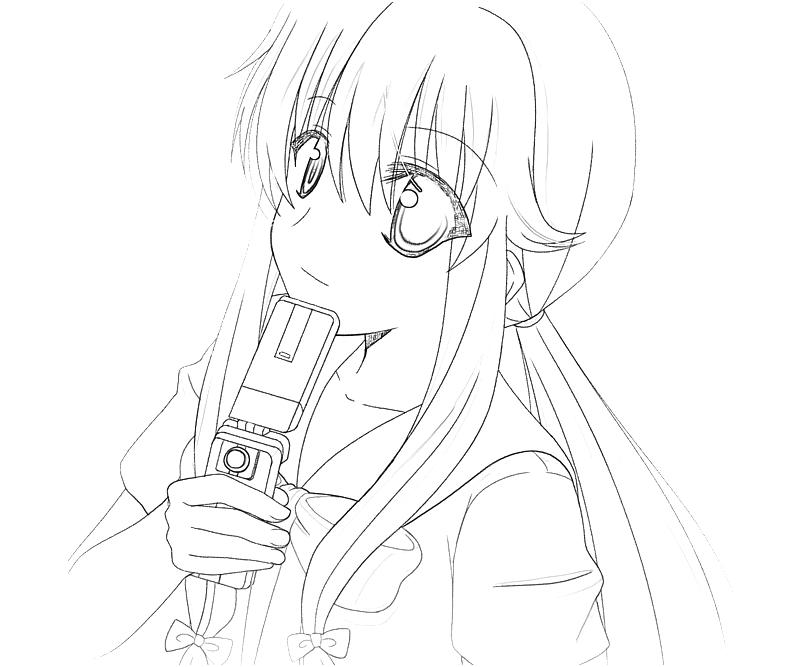 Mirai Nikki Yuno Gasai Knife Surfing