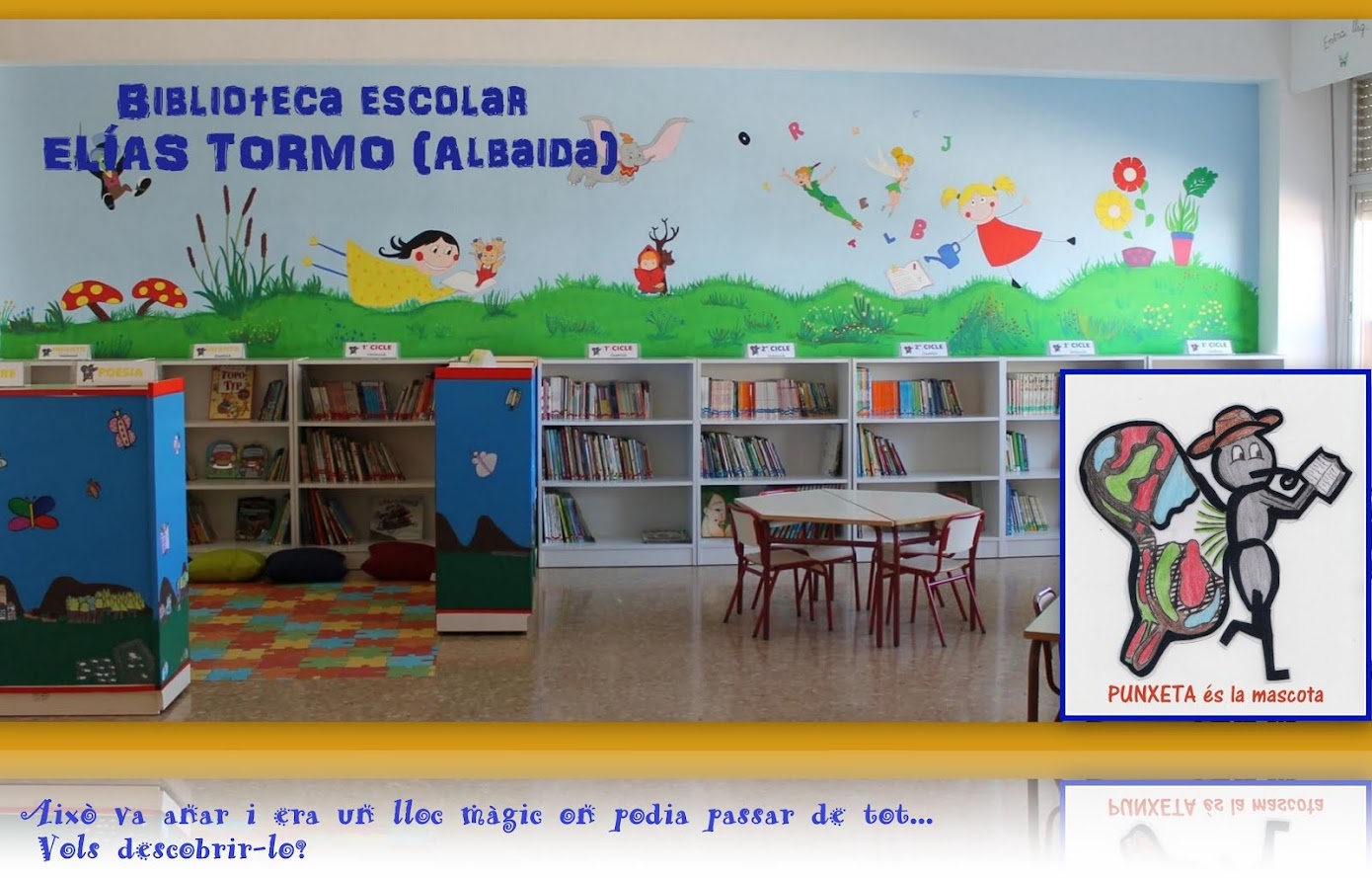 Biblioteca escolar Elías Tormo Albaida, la biblioteca de PUNXETA