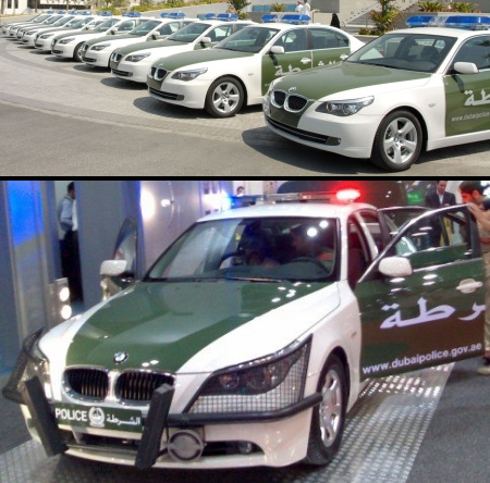 Kepolisian Dubai memiliki 101 unit BMW 5-Series. Separuh darinya akan digunakan sebagai mobil patroli.
