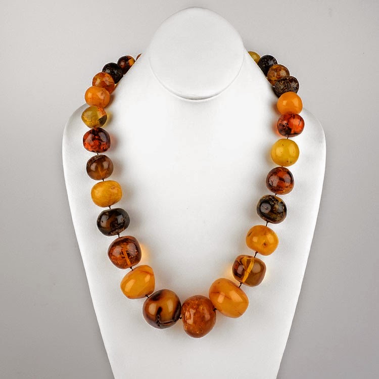 Amber Beads Necklace Russian Baltic Amber