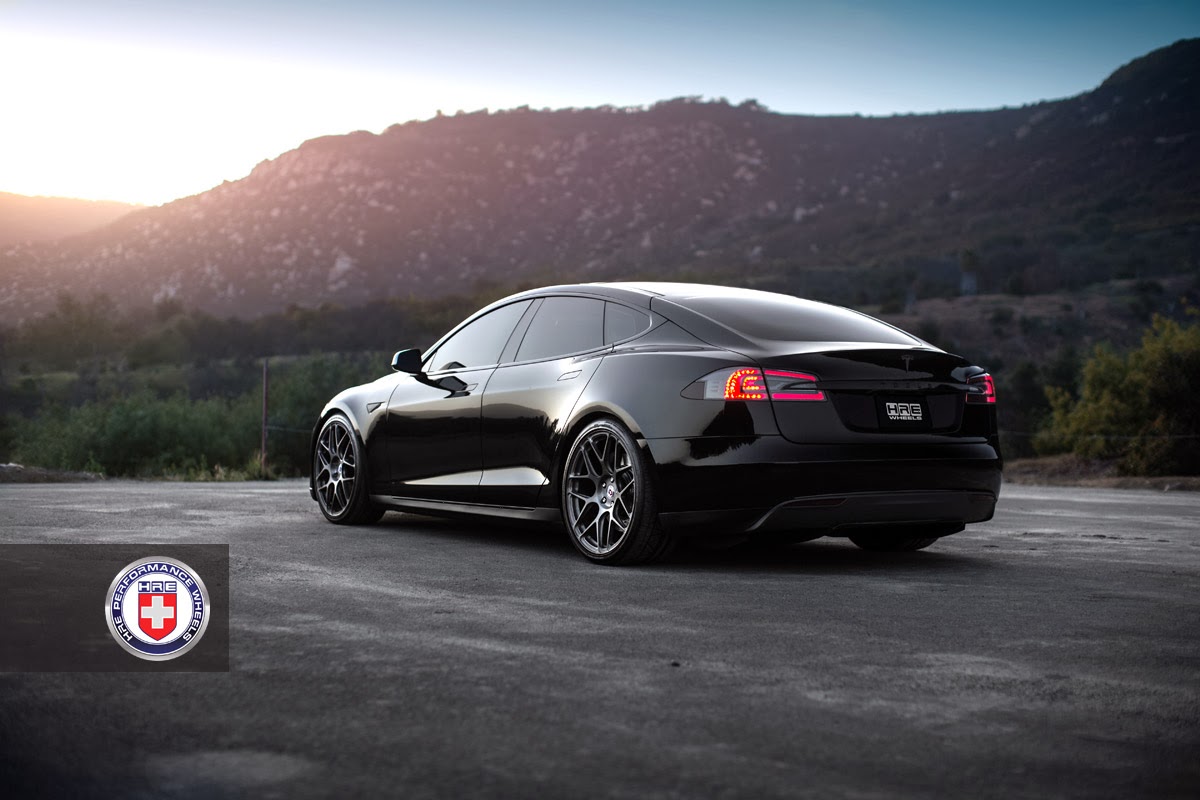 Tesla Model S on HRE Wheels