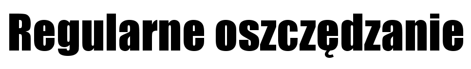 Regularne oszczędzanie