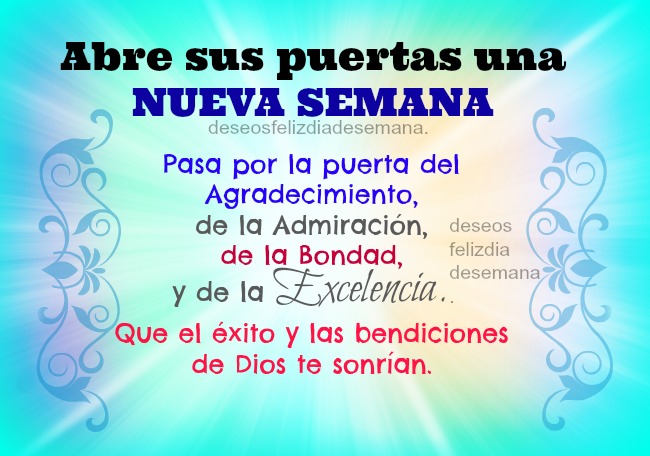 Resultado de imagen para una nueva semana