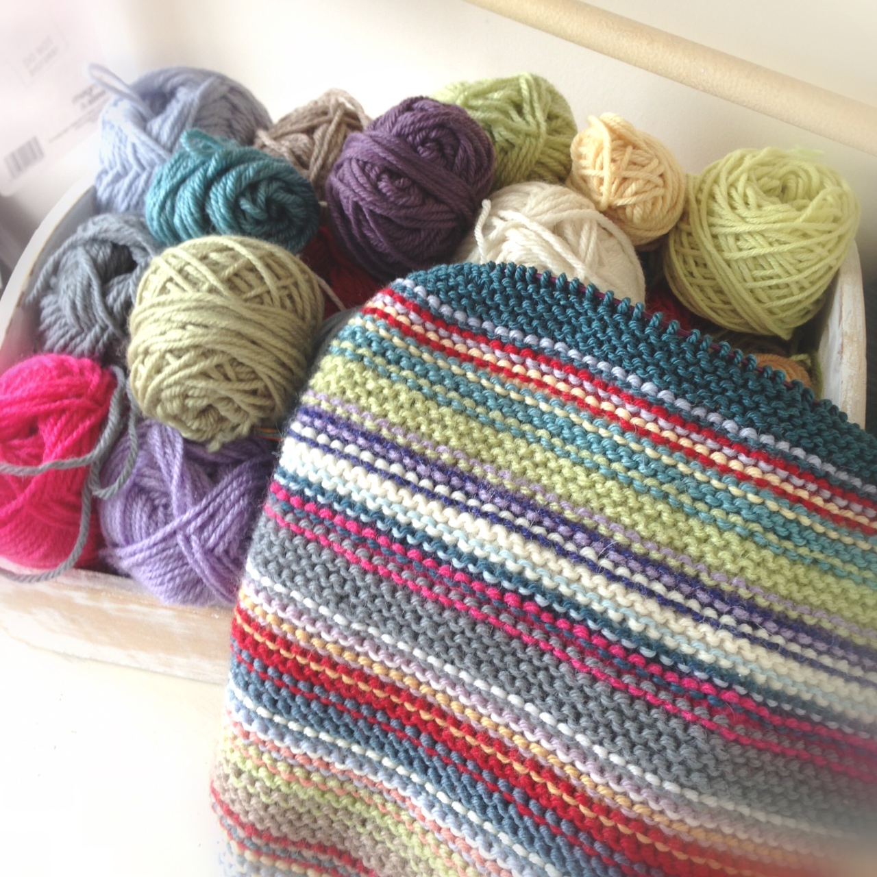 A World of Imagination What to do with LeftOver Yarn..........knit a