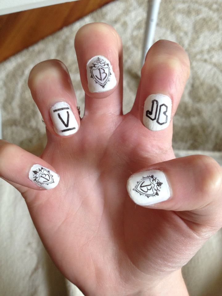 Lauren's Nail Art Jonas Brothers Nails