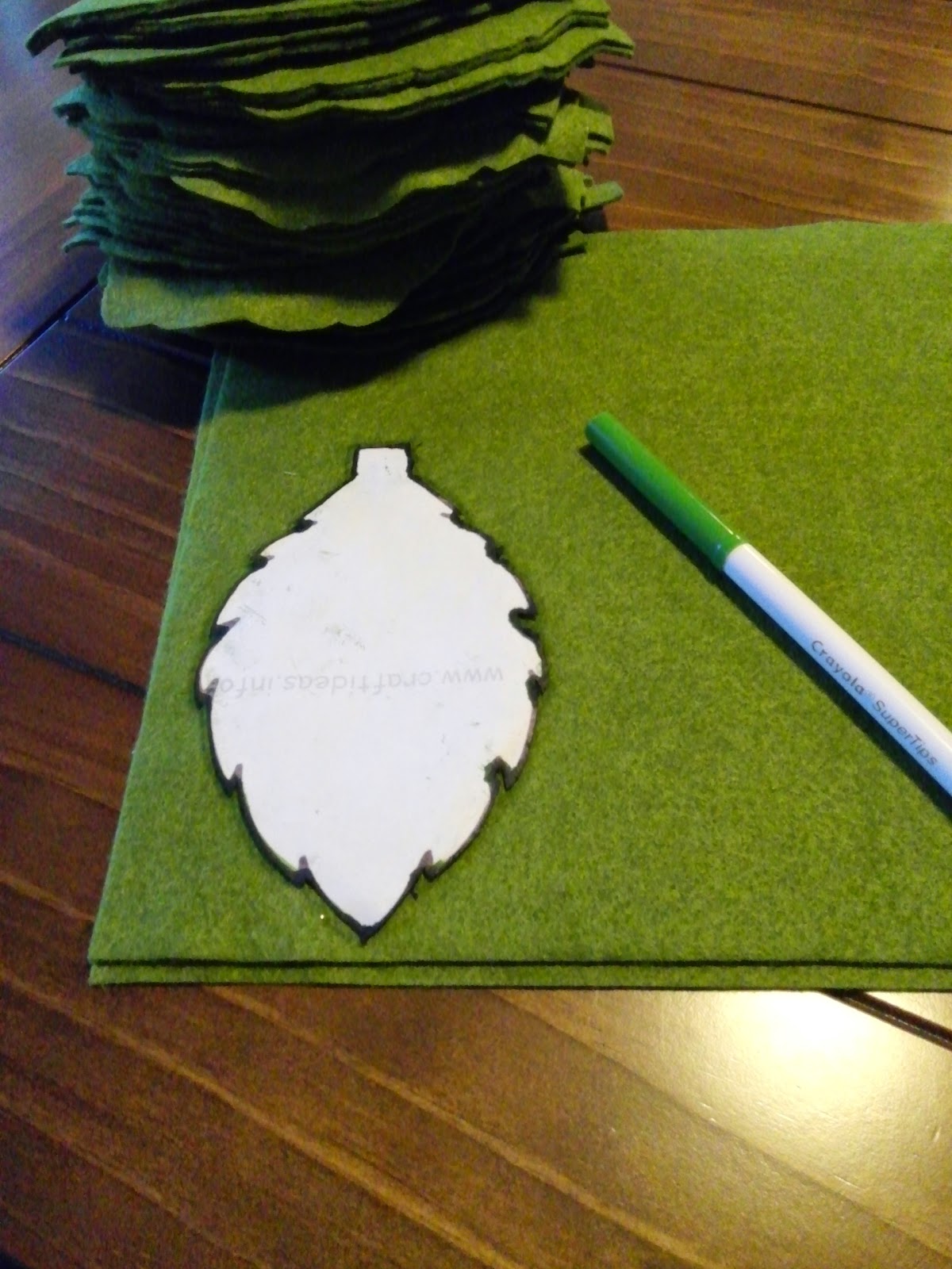 Don't Disturb This Groove Felt Leaf Garland