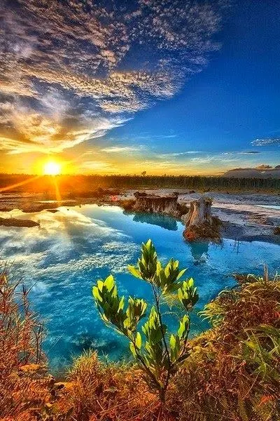  Lake blue ,Indonesia