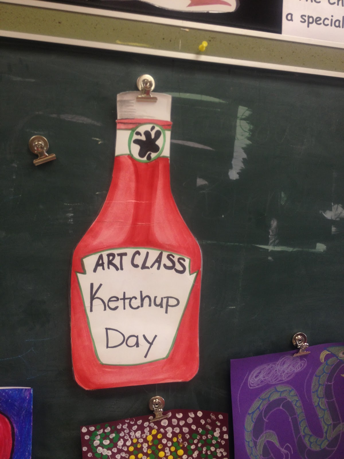That Little Art Teacher "Ketchup Day" in the Art Room
