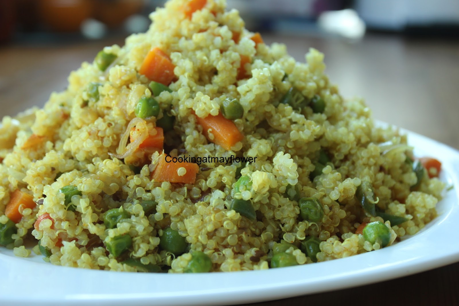 Cooking at Mayflower Quinoa pilaf / Quinoa pulav