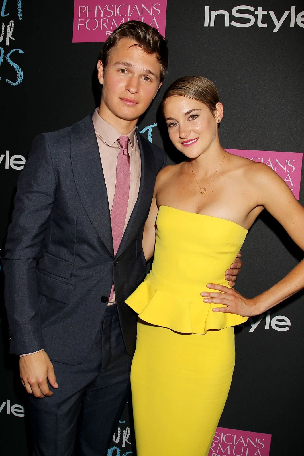 Shailene Woodley in a strapless Ralph Lauren dress at 'The Fault in Our Stars' NY Premiere