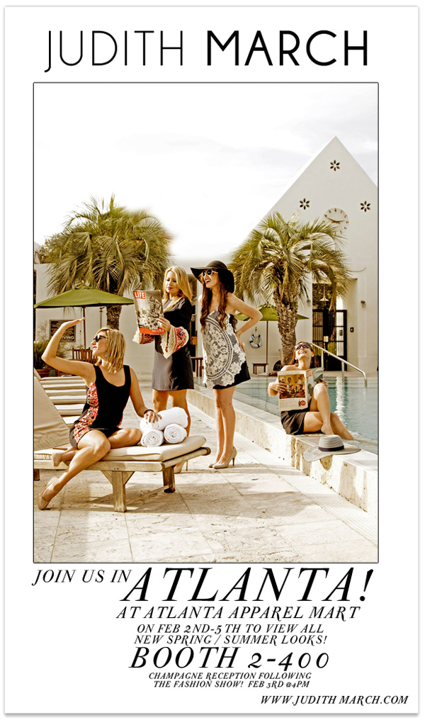 JUDITH MARCH Get the details on ATLANTA APPAREL MART!