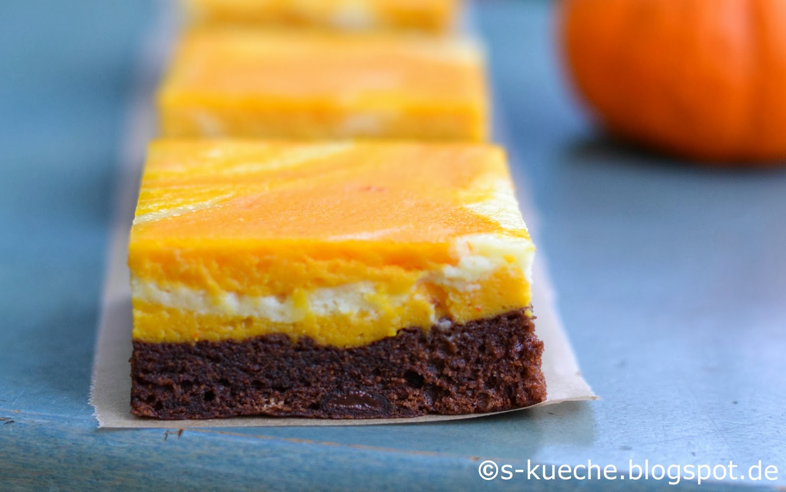 Kürbis-Cheesecake Brownies von Simone Kürbis-Cheesecake Brownies