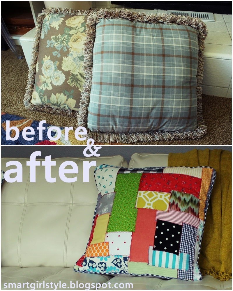 smartgirlstyle How to Sew a Patchwork Accent Pillow (DIY)
