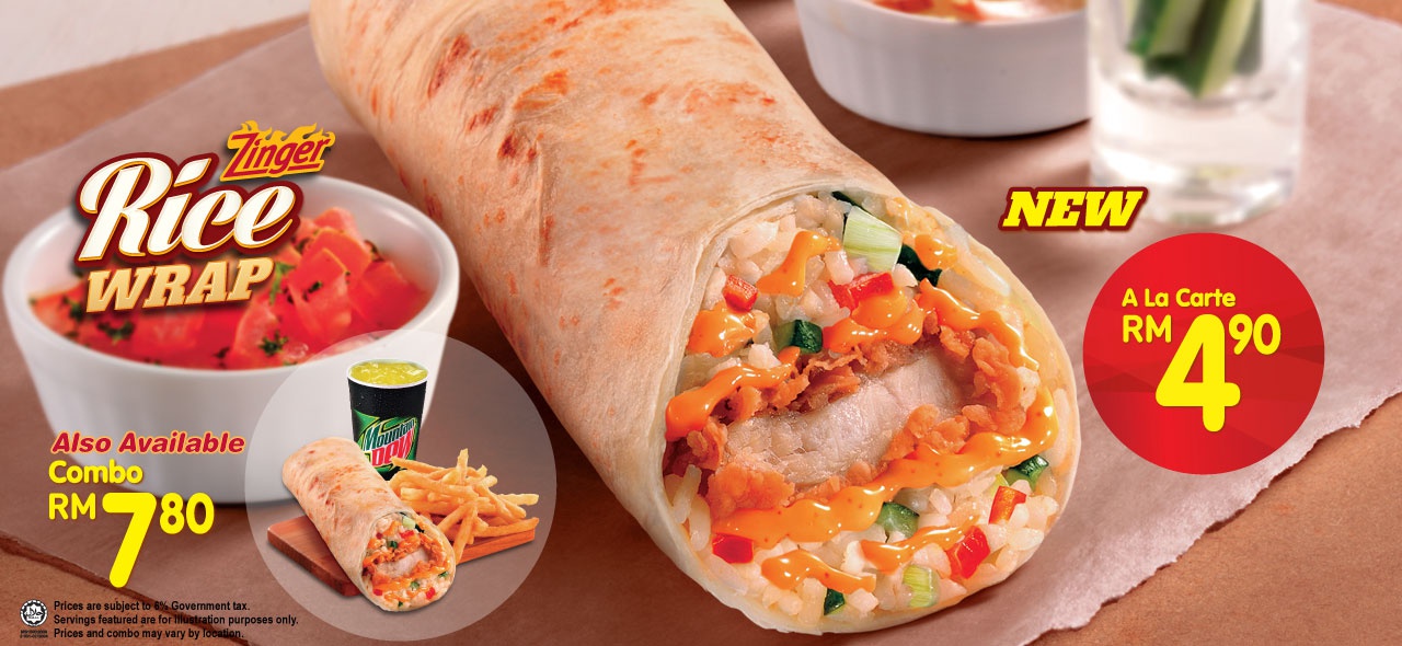A Ringgit for My Thoughts: KFC Zinger Rice Wrap