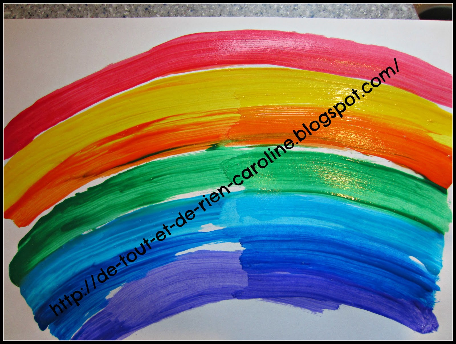 De tout et de rien Activités pour le Préscolaire Rainbow painting
