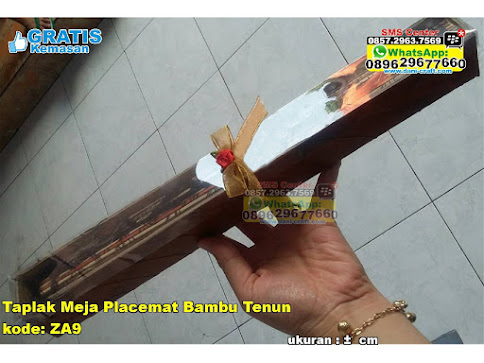 Taplak Meja Placemat Bambu Tenun grosir