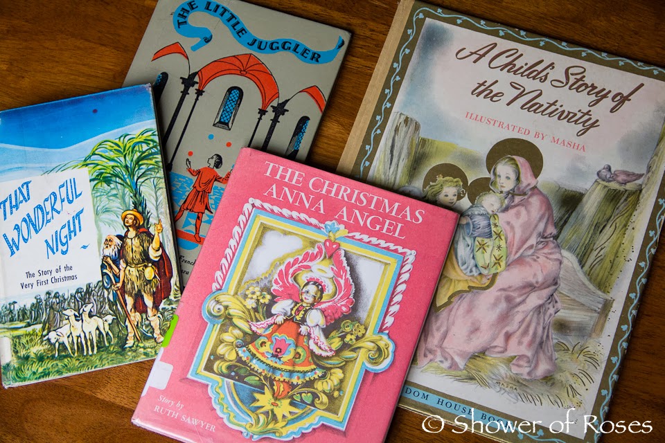 Shower of Roses Our 2013 Advent & Christmas Book Baskets