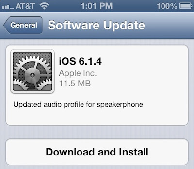 Download iOS 6.1.4 For iPhone 5 With New Updated Audio Profile