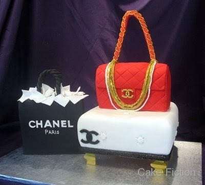 Red Chanel Purse Cake Red Chanel Purse Cake