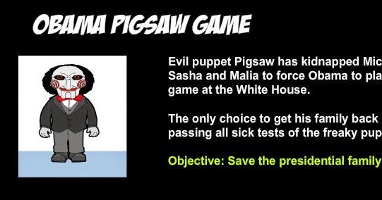 Solved Obama Saw Escape Walkthrough This time the evil kidnapper itself got captured. solved
