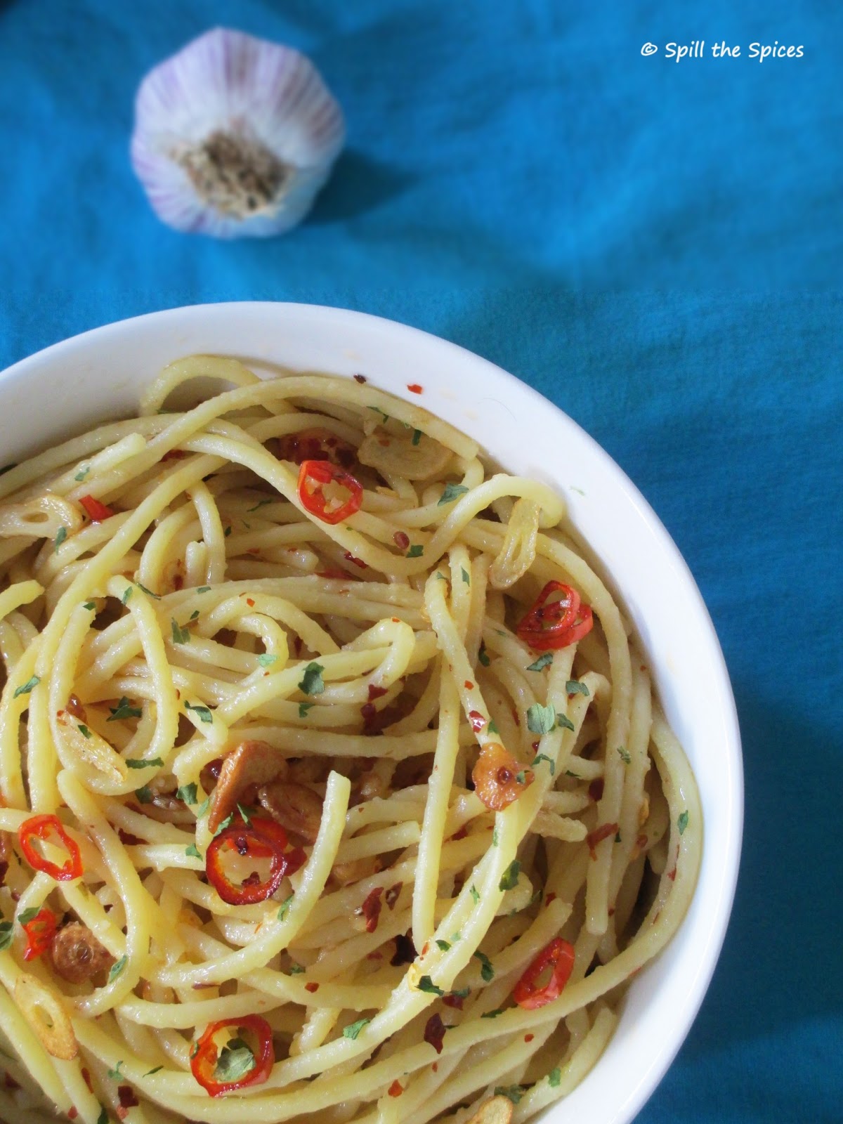 Spaghetti Aglio Olio Spill the Spices