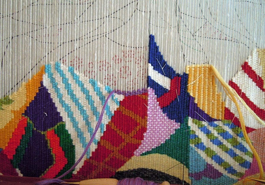 works in progress More quilt design, tapestry diary and four selvedge