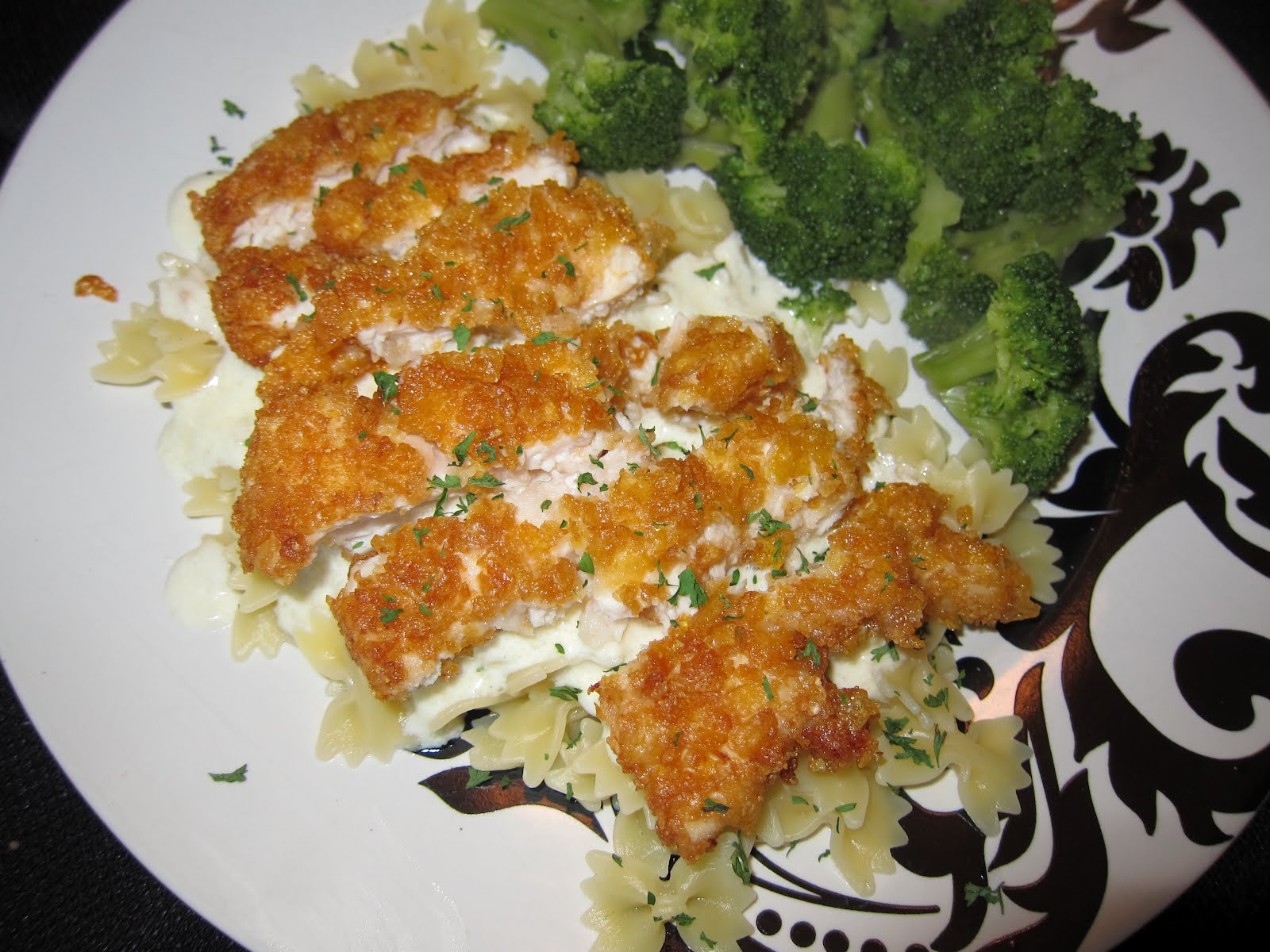 Chelsea's Crispy Chicken Alfredo