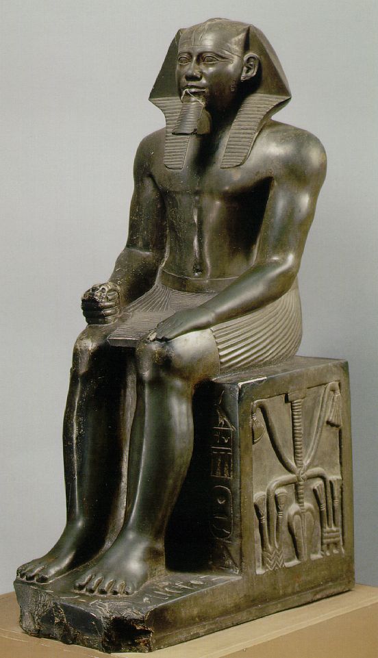 Khafre Pharaoh Statue and his Pyramid Ancient Egypt Facts