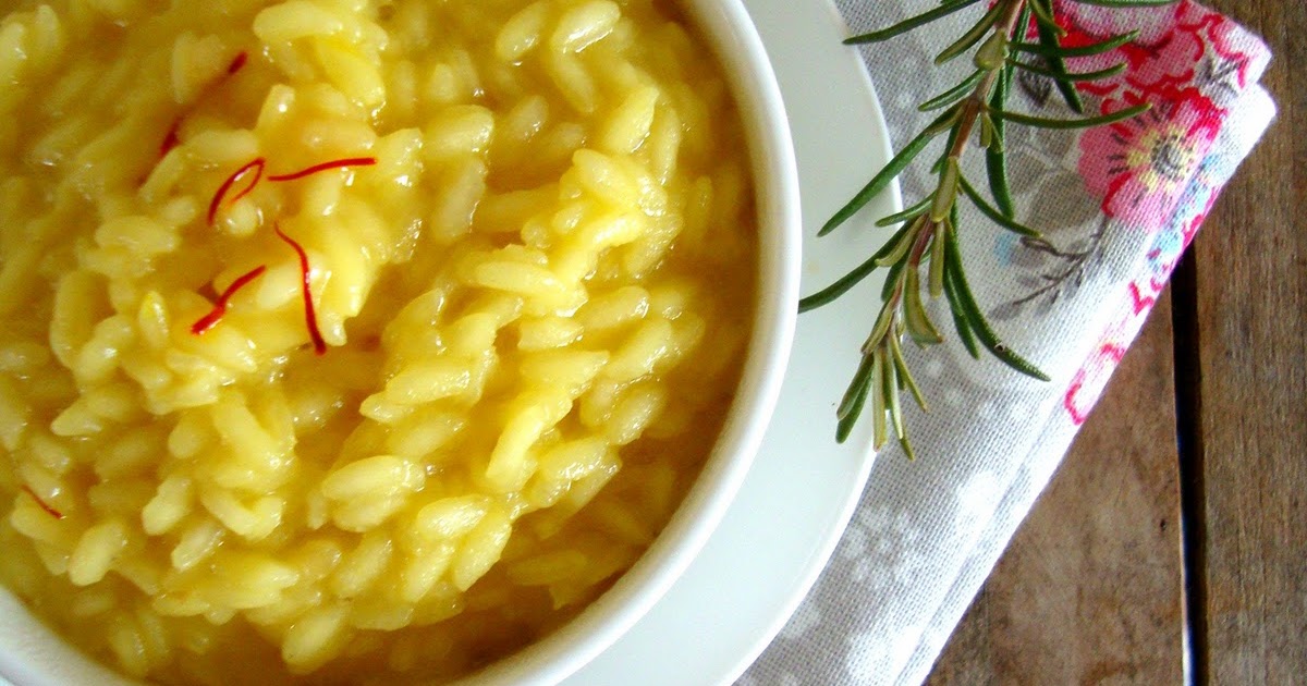 Ogni riccio un pasticcio Blog di cucina Risotto alla milanese light