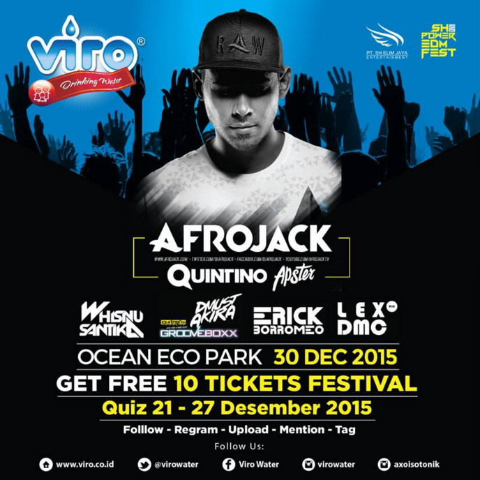 Ikuti Viro Quiz Menangkan 10 Tiket Festival AfroJack Ikuti Viro Quiz Menangkan 10 Tiket Festival AfroJack