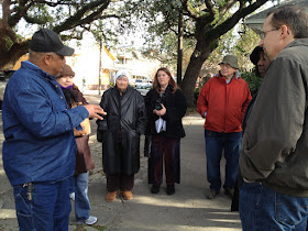 Treme Walking Tour Guide sharing history of area