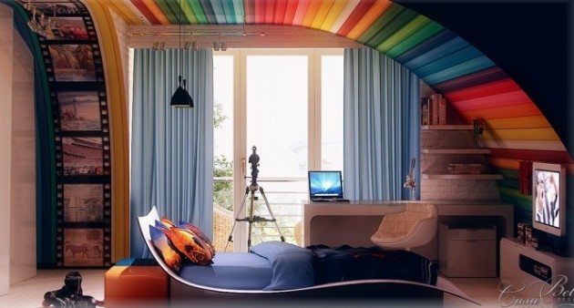 Kamar Tidur Anak Warna Warni Seperti Lollipop Kamar Tidur Anak Warna Warni Seperti Lollipop