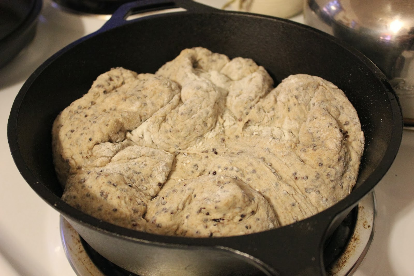 UnProcessing My World Dutch Oven Artisan Quinoa Bread