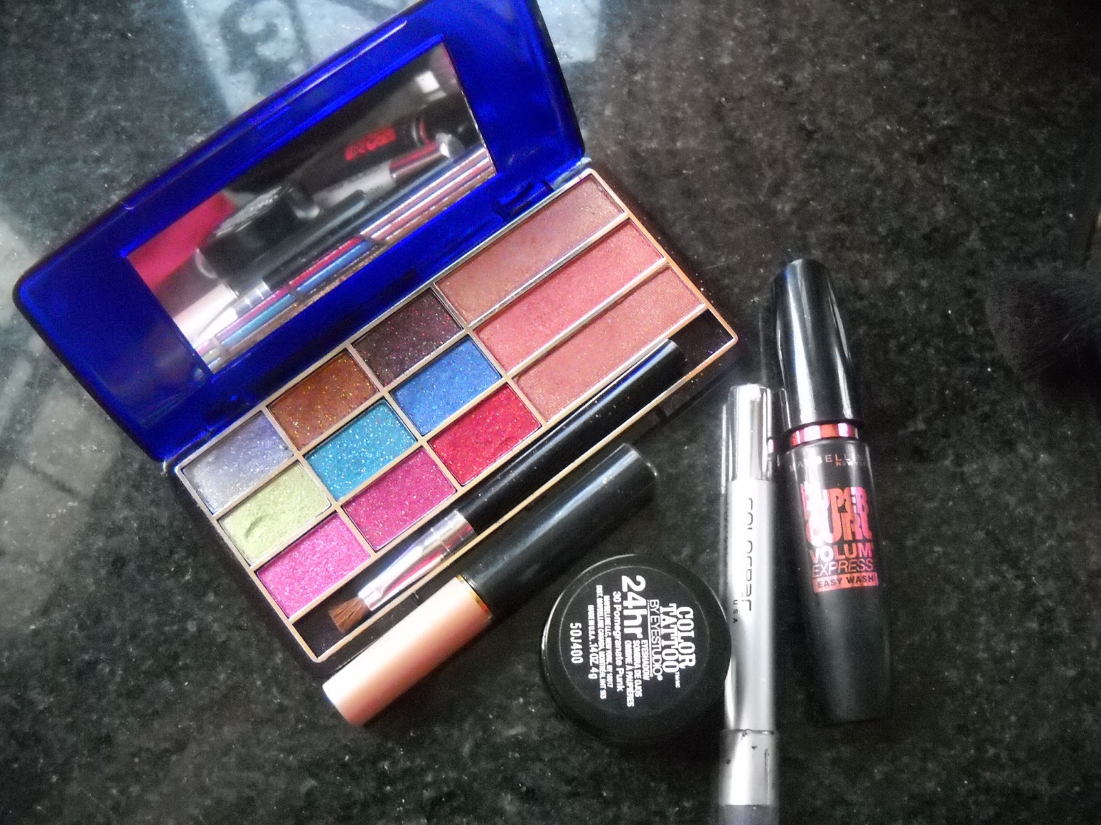 Indian Beauty Zone Pink and Plum Eye Makeup Using Maybelline Eye Tattoo and VOV Makeup Kit