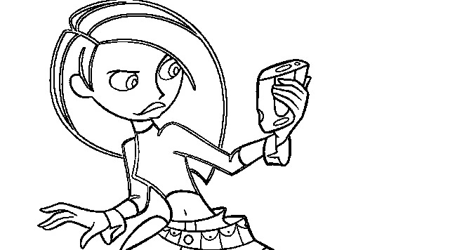 Cartoon Colouring Pages Pictures: Kim Possible Coloring Pages